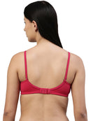 Elle Hot Pink Cotton T-Shirt Bra for Women