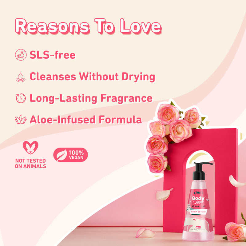 Feelin' So Rose Shower Gel by Plum BodyLovin'