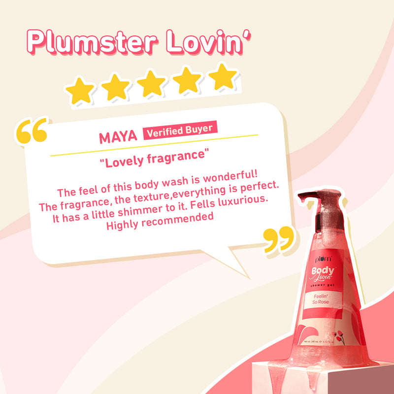 Feelin' So Rose Shower Gel by Plum BodyLovin'