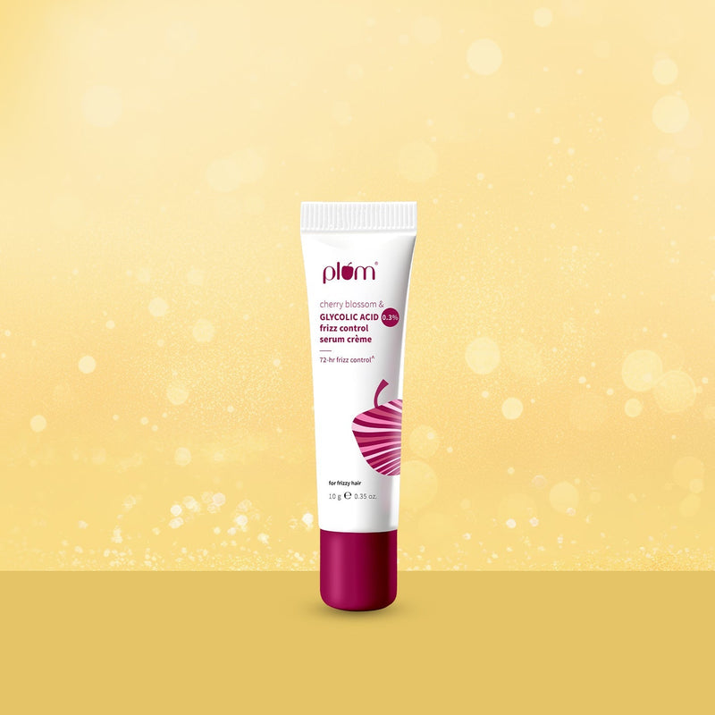 🎁 Plum Cherry Blossom And 1% Glycolic Acid Frizz Control Serum Crème | 10ml | Mini