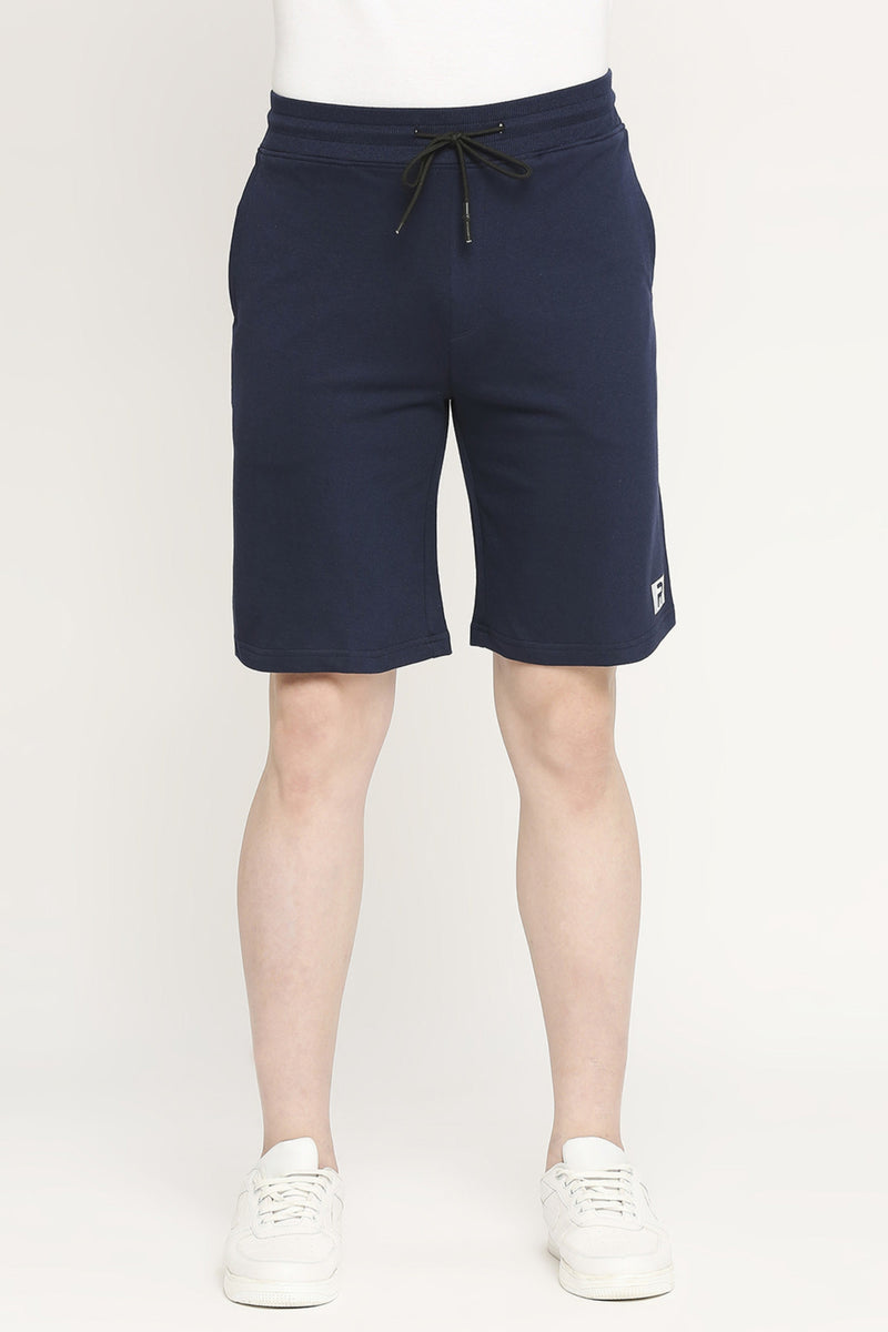 Men 002 Active Cotton Shorts - Navy Blue