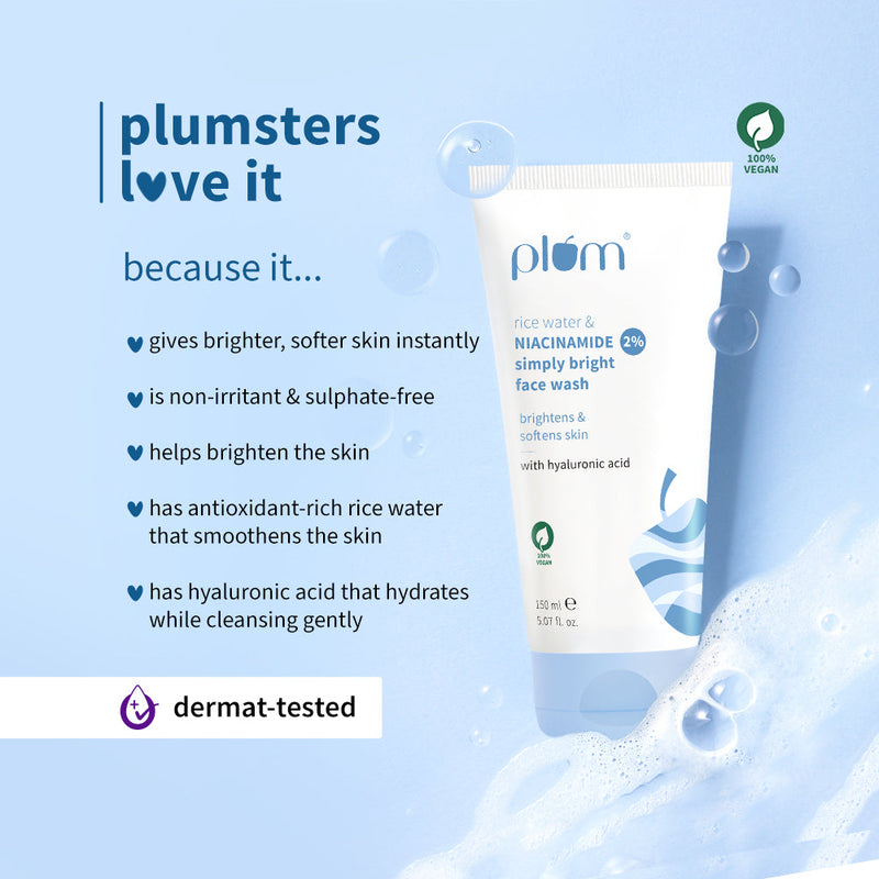 2% Niacinamide & Rice Water Face Wash