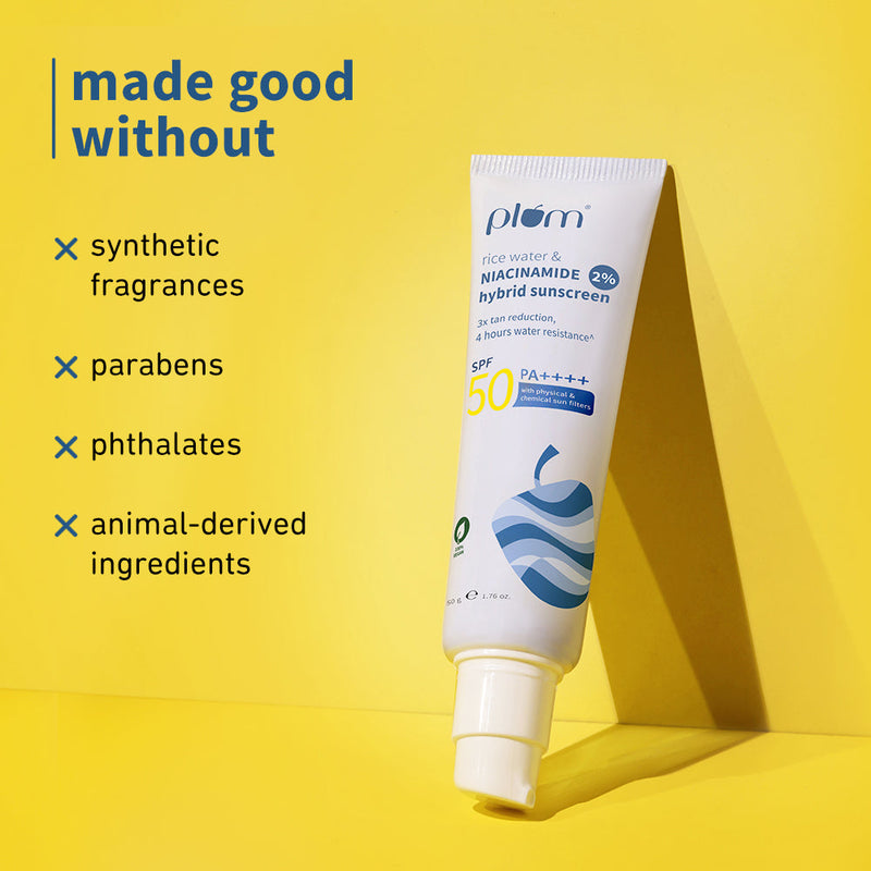 2% Niacinamide & Rice Water SPF 50 PA++++ Brightening Sunscreen