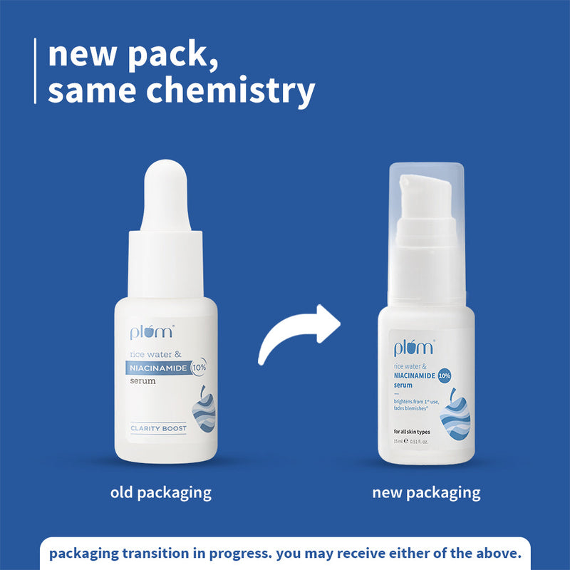 10% Niacinamide & Rice Water Brightening Face Serum- 15ml**