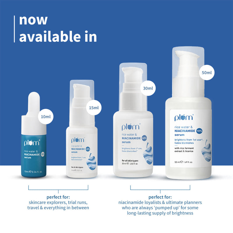 10% Niacinamide & Rice Water Brightening Face Serum- 15ml**