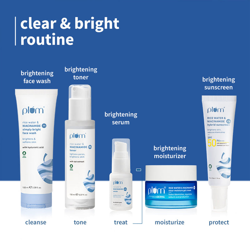 10% Niacinamide & Rice Water Brightening Face Serum- 15ml**