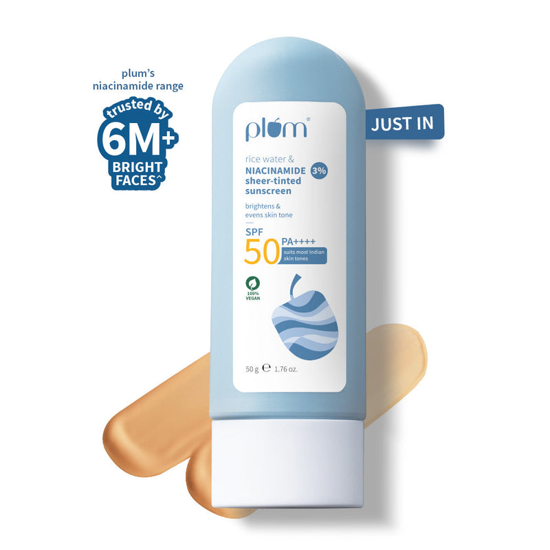 3% Niacinamide & Rice Water SPF 50 Sheer-Tinted Sunscreen