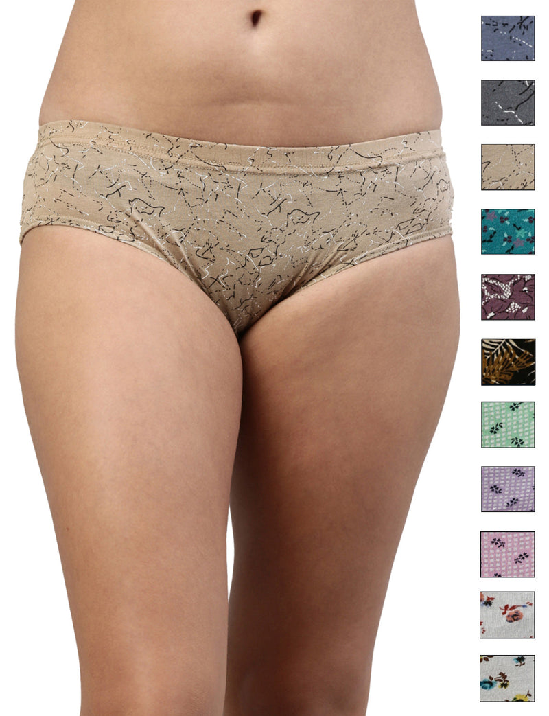 Passion IE Soft Cotton Full Coverage Panty for Women - Assorted Colours AS03