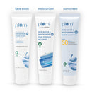 Plum Niacinamide Skincare Trio kit | Face Wash | Moisturizer | Sunscreen
