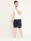 Men 002 Active Cotton Shorts - Navy Blue