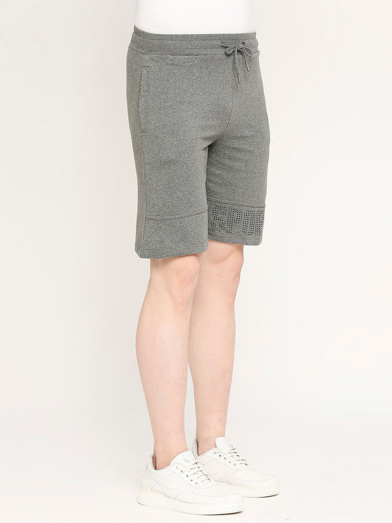 Men 001 Cotton Performance Shorts - Charcoal Melange