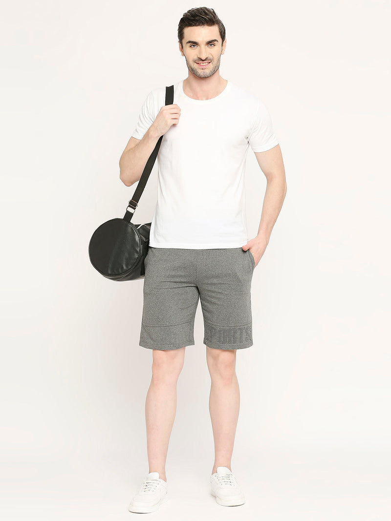 Men 001 Cotton Performance Shorts - Charcoal Melange