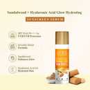 Sandalwood & Hyaluronic Acid Glow and Hydrating Sunscreen Serum | SPF50+ | PA+++ new
