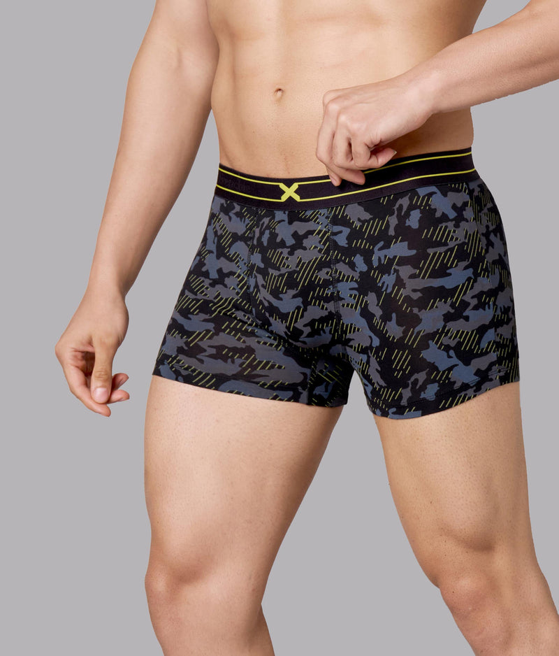 X-Rage Camo Print Micro Modal Trunks