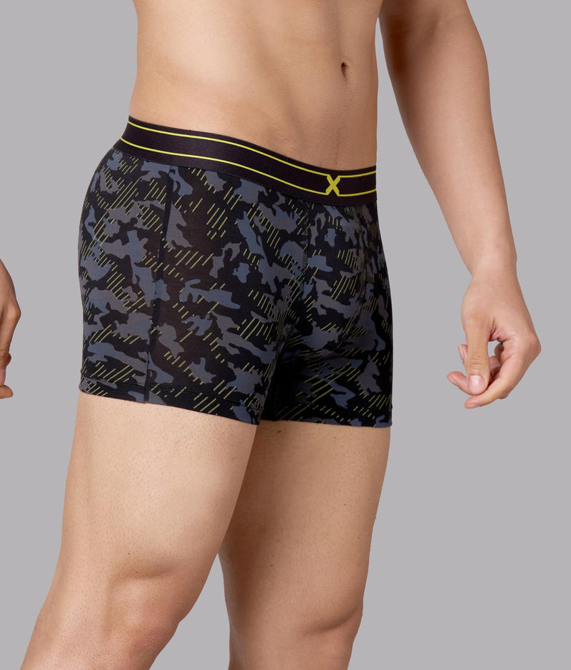 X-Rage Camo Print Micro Modal Trunks