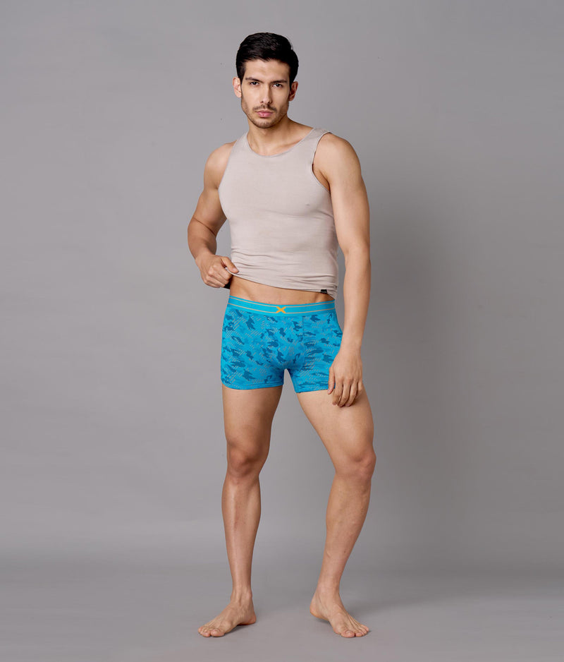 X-Rage Camo Print Micro Modal Trunks