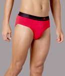 X-Lows Solid Adrenaline Red Micro Modal Briefs