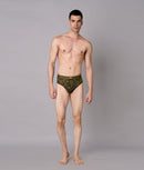 X-Rage Beetle Olive Camo Print Micro Modal Briefs