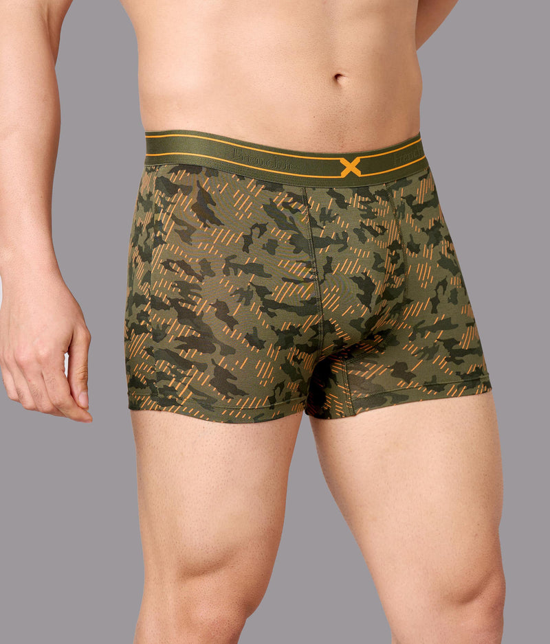 X-Rage Camo Print Micro Modal Trunks