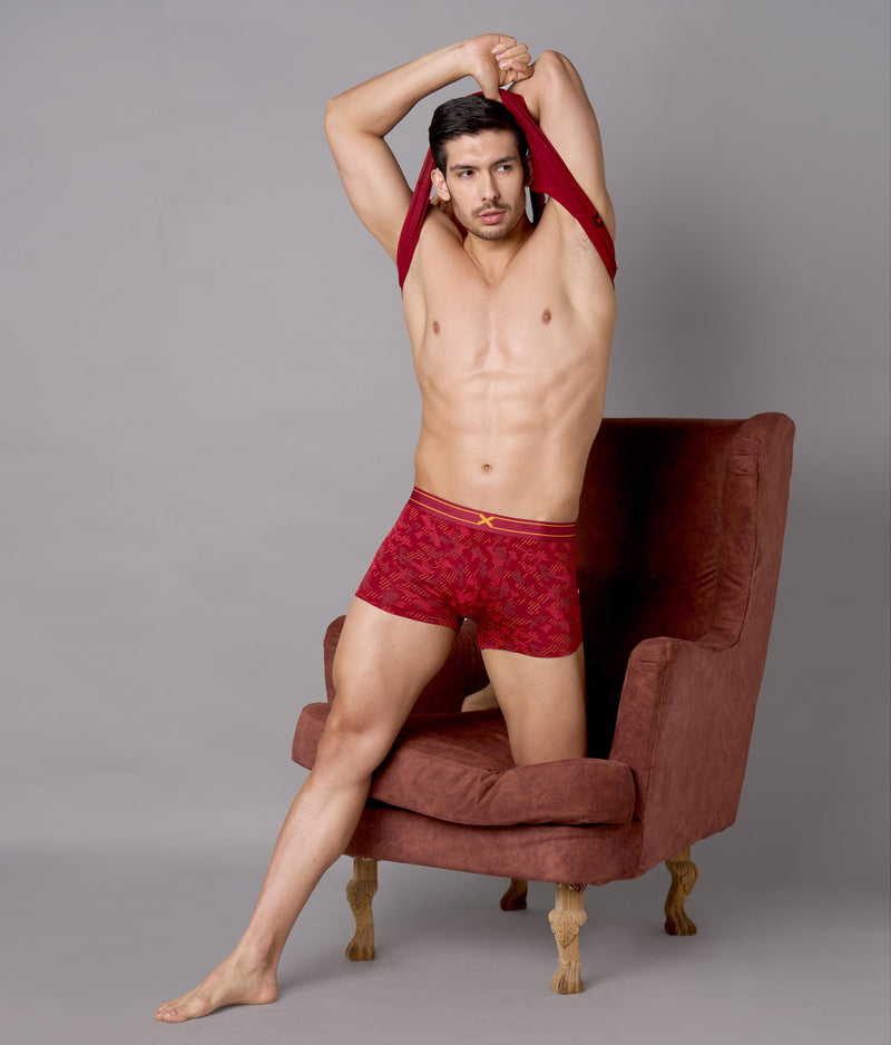 X-Rage Camo Print Micro Modal Trunks