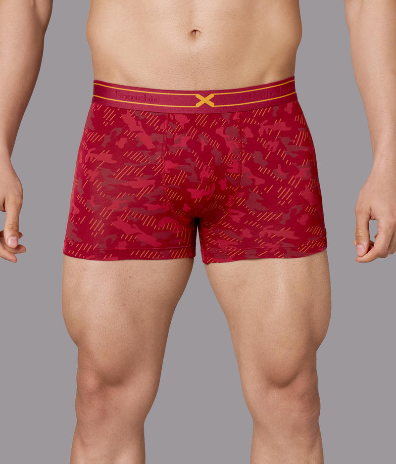 X-Rage Camo Print Micro Modal Trunks