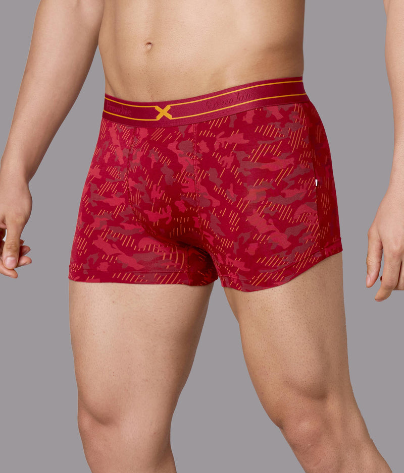 X-Rage Camo Print Micro Modal Trunks