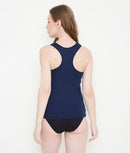 Solid Cotton Racer-Back Tank Top for Women - Assorted Colour