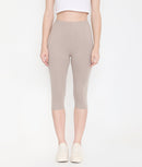 WOMEN  EVERYDAY COMFORT COTTON CAPRI - WARM GREY
