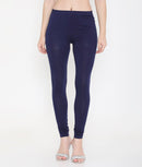 WOMEN NAVY BLUE COTTON CHURIDAR LEGGINGS