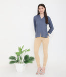 WOMEN SOLID SKIN COTTON CHURIDAR LEGGINGS