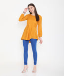 WOMEN ROYAL BLUE COTTON CHURIDAR LEGGINGS