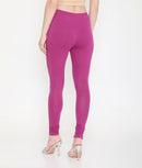 WOMEN PURPLE COTTON CHURIDAR LEGGINGS