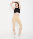 WOMEN SOLID SKIN COTTON EVERYDAY CAPRI