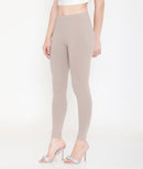 WARN GREY ANKLE-LENGTH COTTON LEGGINGS FOR WOMEN
