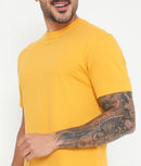 Men Solid Golden Leisurewear Essential Cotton Tee - 004