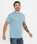 Men's 004 Leisurewear Essential Cotton Tee - Smoke Blue