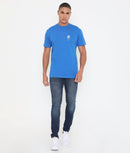 Men Royal Blue Leisurewear Cotton Tee - 002