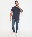 Men's Jet Navy Leisurewear Essential Cotton Tee - 004