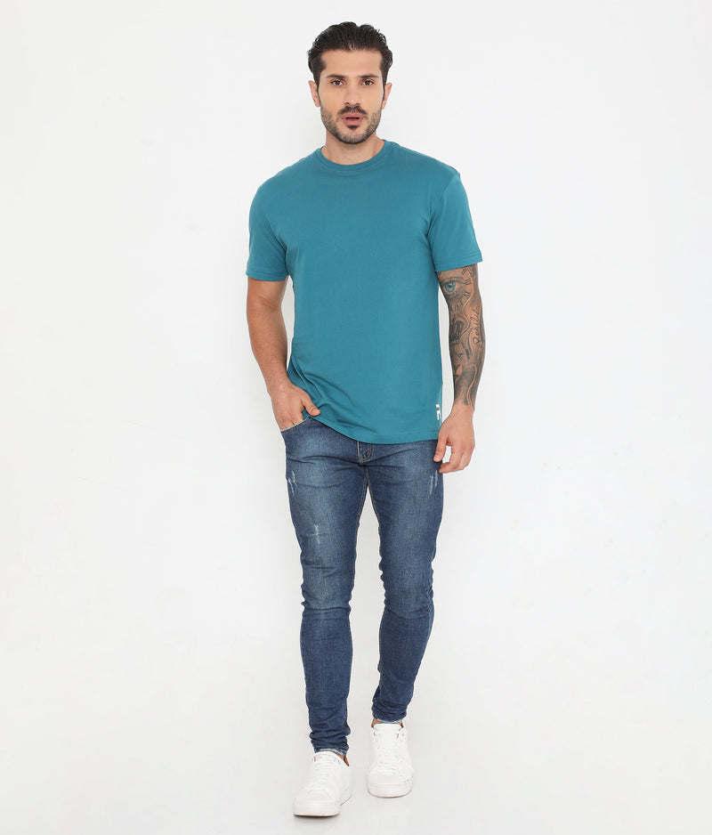 Men's 004 Leisurewear Essential Cotton Tee - Teal