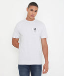 White Melange Men Leisurewear Cotton Tee - 002