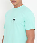 Men Solid Mint Leisurewear Cotton Tee - 002