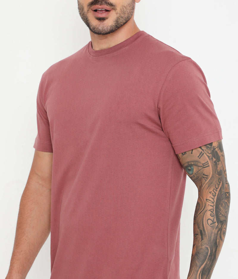 Men's Leisurewear Essential Cotton Tee - 004 - Red Roan
