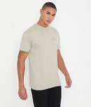 Moss Grey Men Casuals Pure Cotton Tee - 003