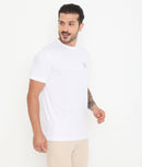Men White Pure Cotton Tee Casual- 003