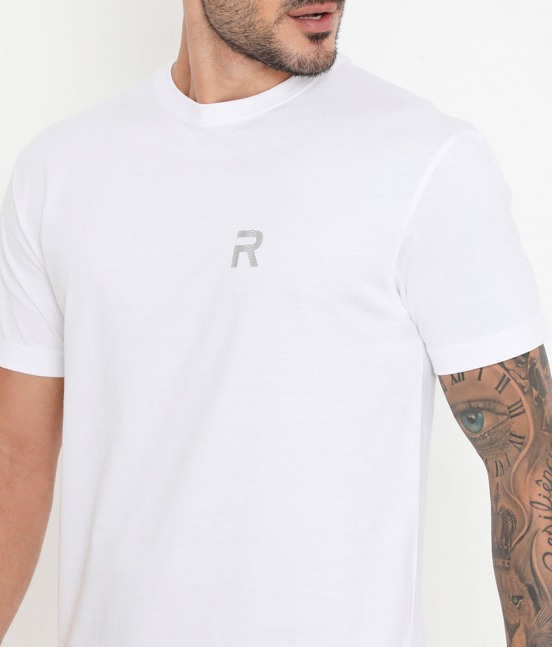 Men White Pure Cotton Tee Casual- 003