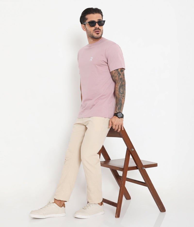Men Rose Gold Essential Cotton T-Shirt 001