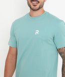 Sea Green Men Essential Cotton T-Shirt 001