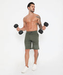 Men 001 Cotton Performance Shorts - Olive