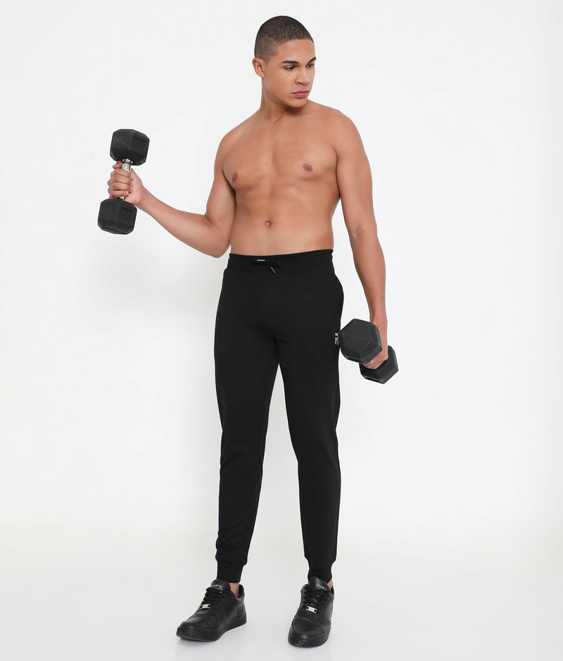 Men 002 Active Cotton Joggers - Black