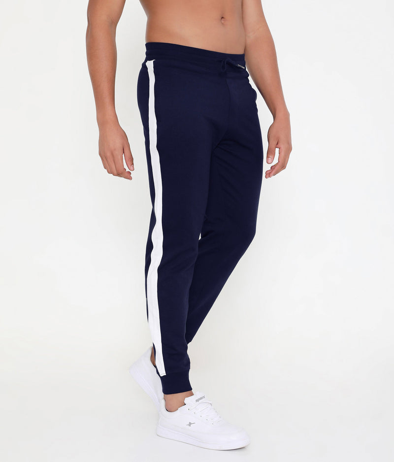 Men 001 Performance Cotton Joggers - Navy Blue